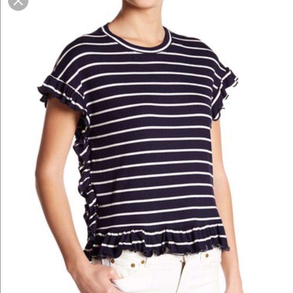 Rome + Juliet Couture Ruffle Knit Tee
